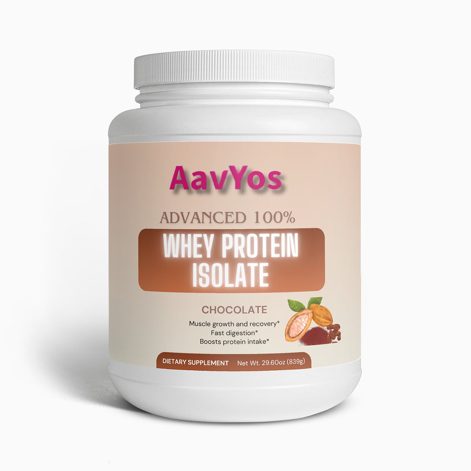 AavYos Advanced 100% Whey Protein Isolate (Chocolate)