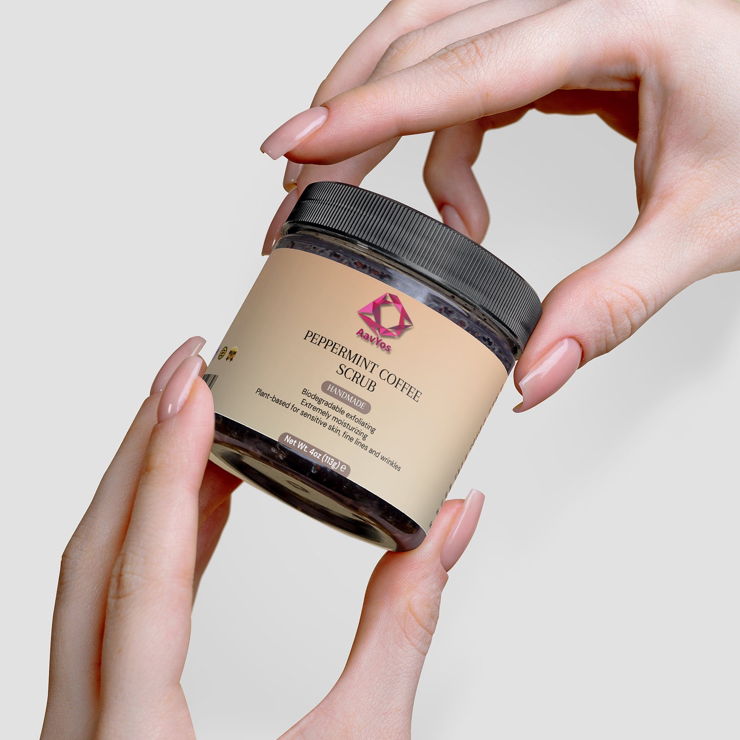 AavYos Peppermint Coffee Scrub For Brighter Skin