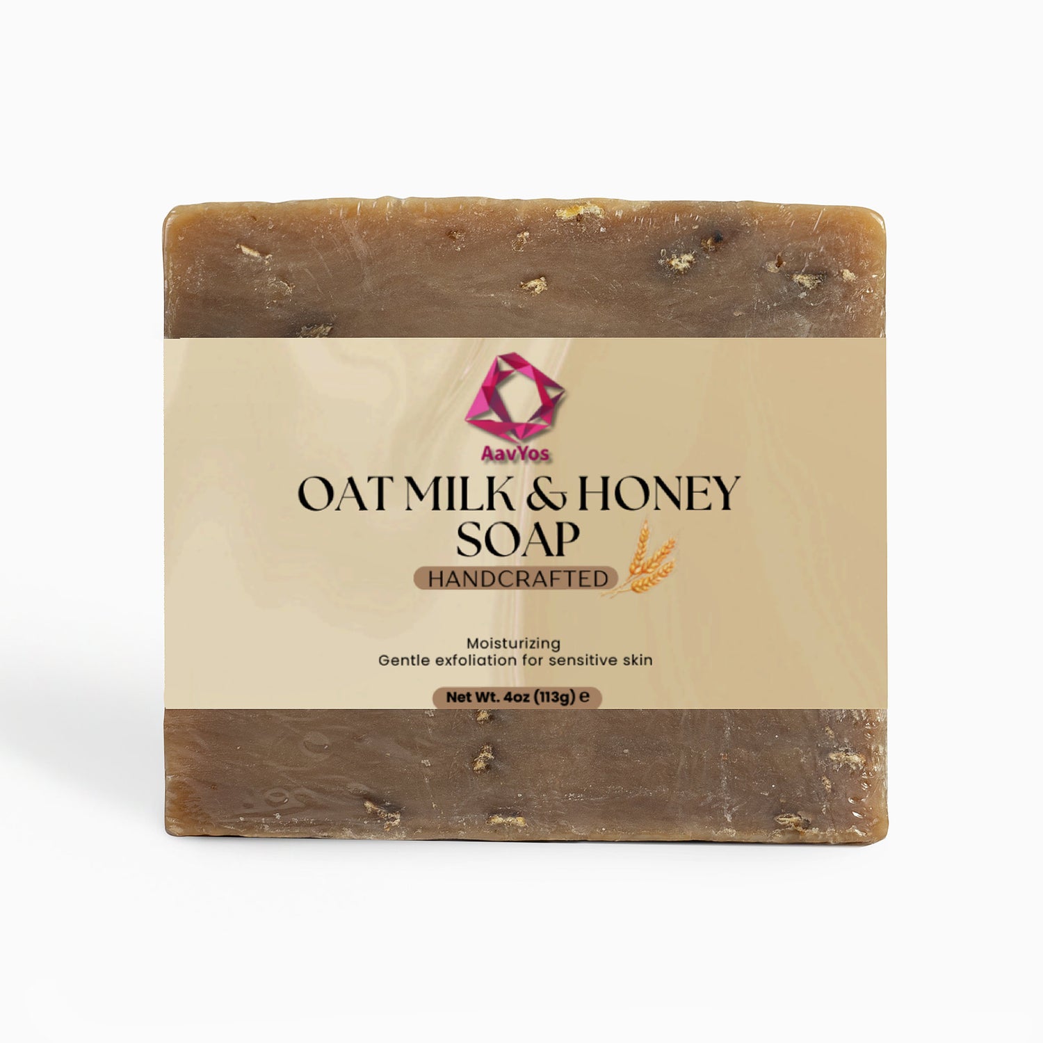 AavYos Oat Milk Honey Soap
