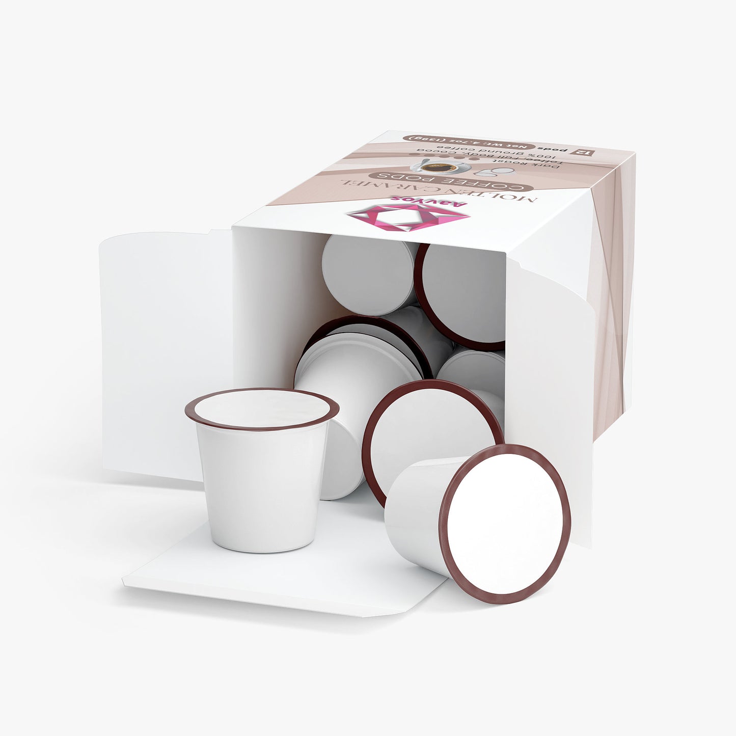 AavYos Molten Caramel Coffee Pods (Dark Roast)