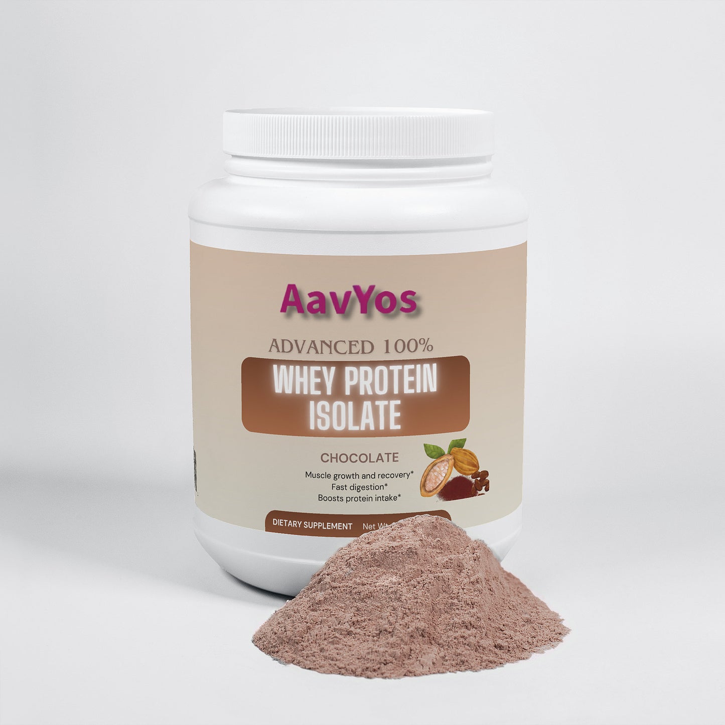 AavYos Advanced 100% Whey Protein Isolate (Chocolate)