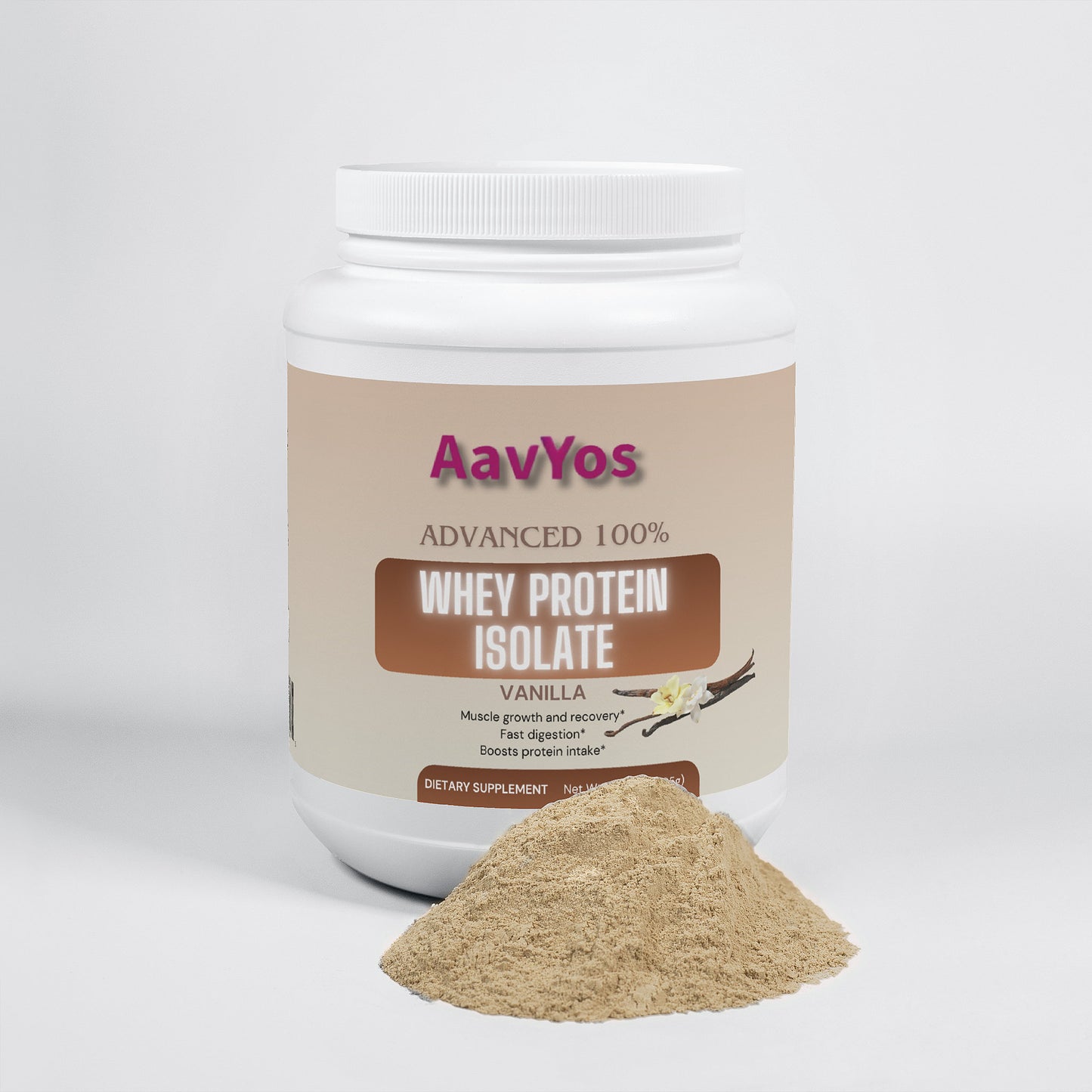 AavYos Advanced 100% Whey Protein Isolate (Vanilla)