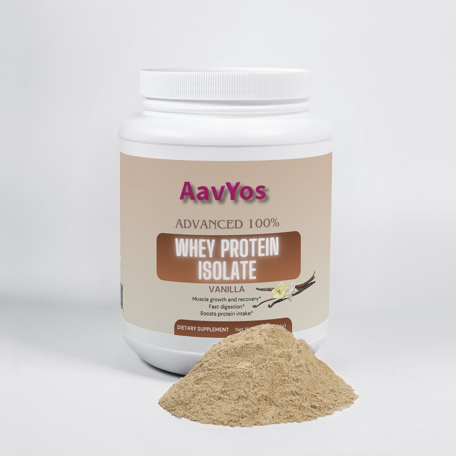 AavYos Advanced 100% Whey Protein Isolate (Vanilla)