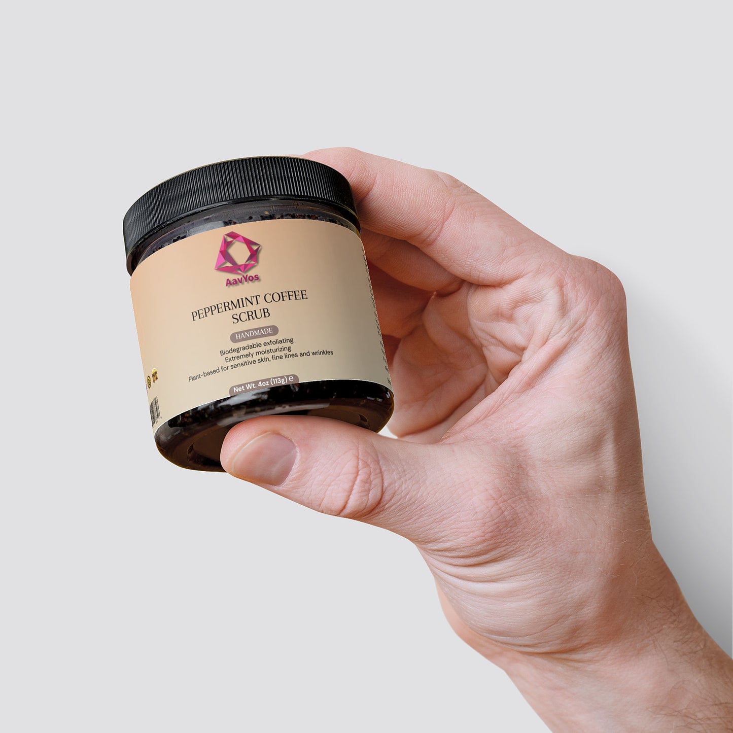 AavYos Peppermint Coffee Scrub For Brighter Skin