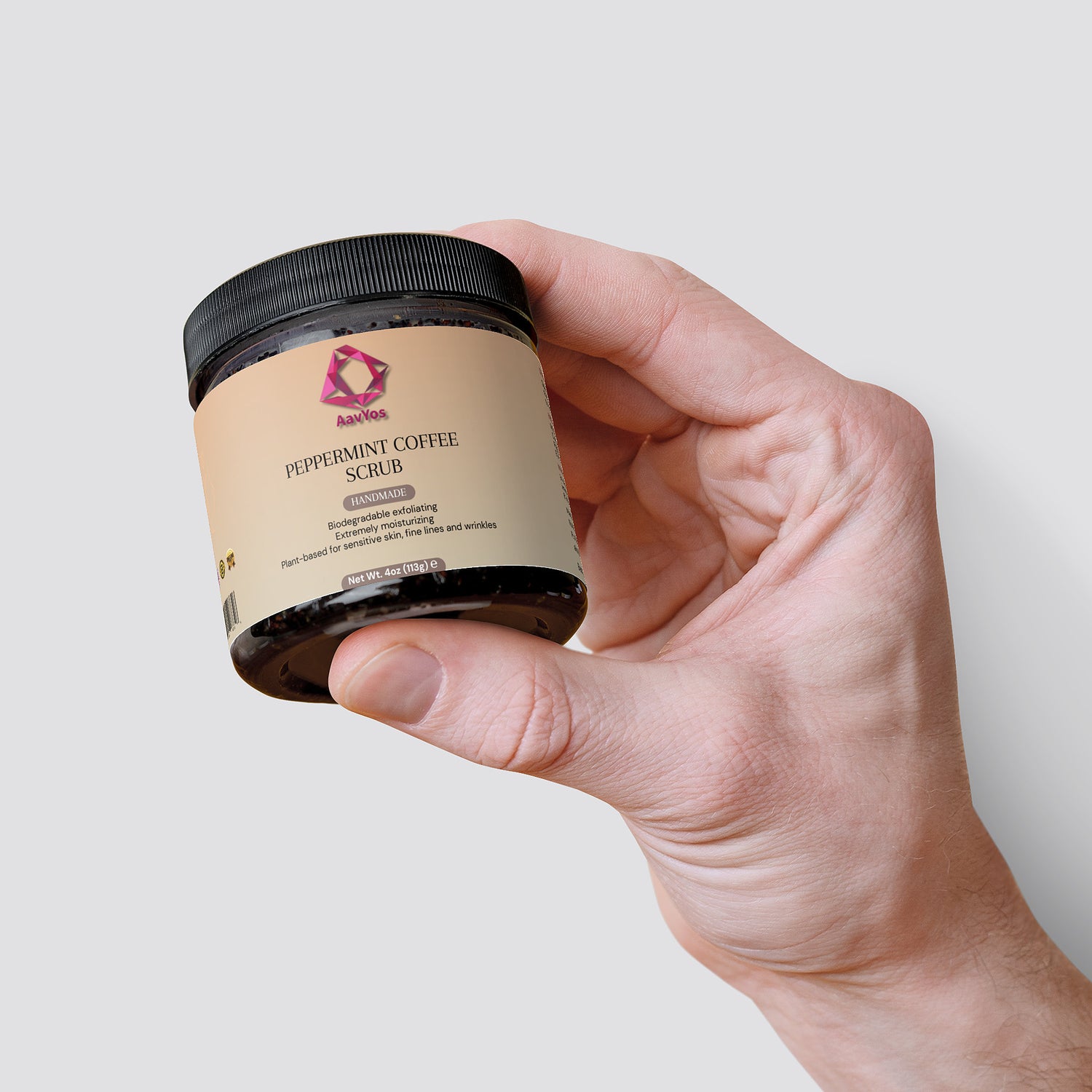 AavYos Peppermint Coffee Scrub For Brighter Skin