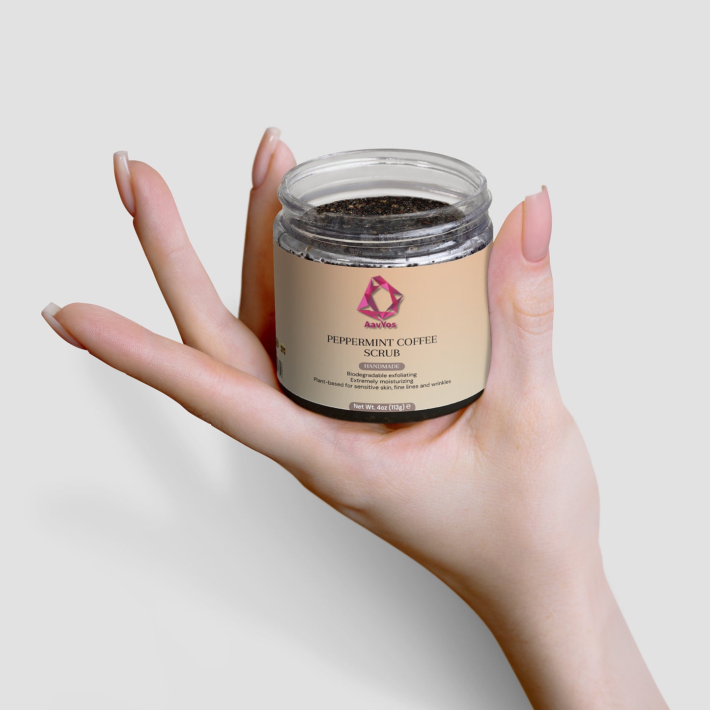 AavYos Peppermint Coffee Scrub For Brighter Skin