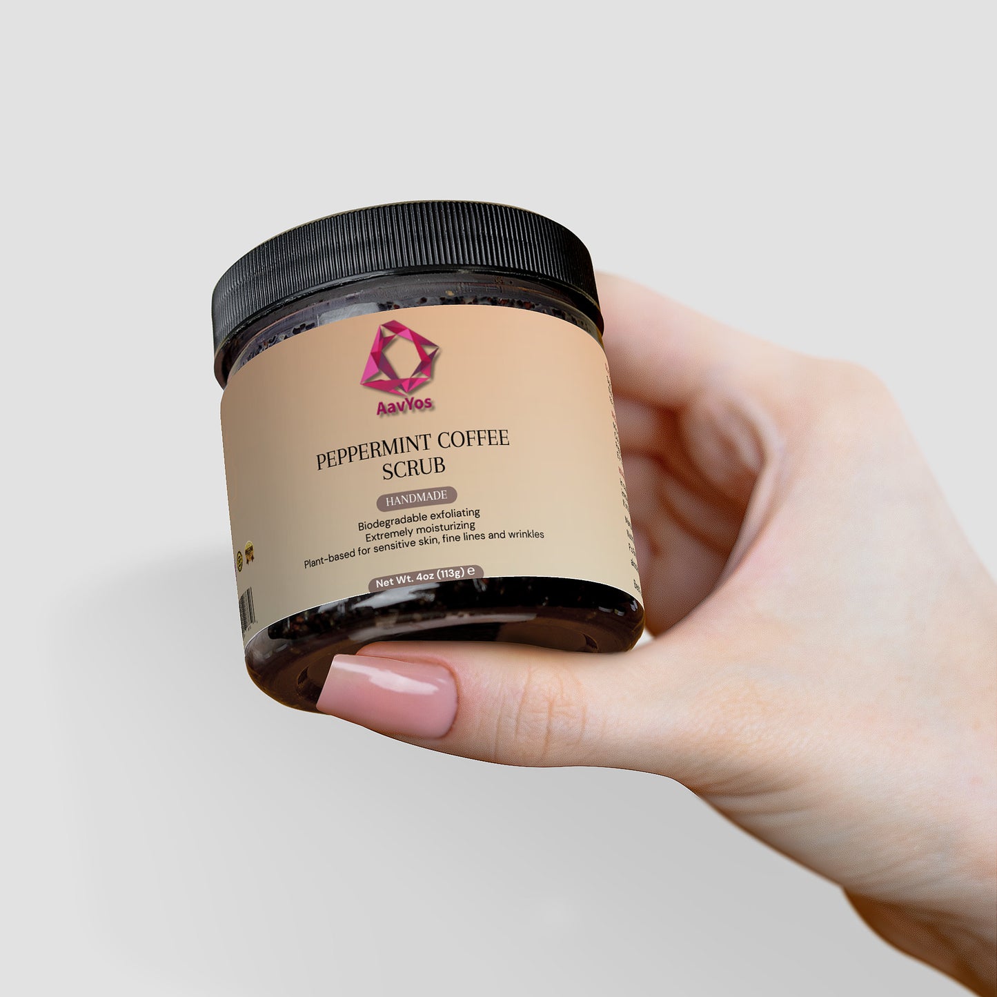 AavYos Peppermint Coffee Scrub For Brighter Skin
