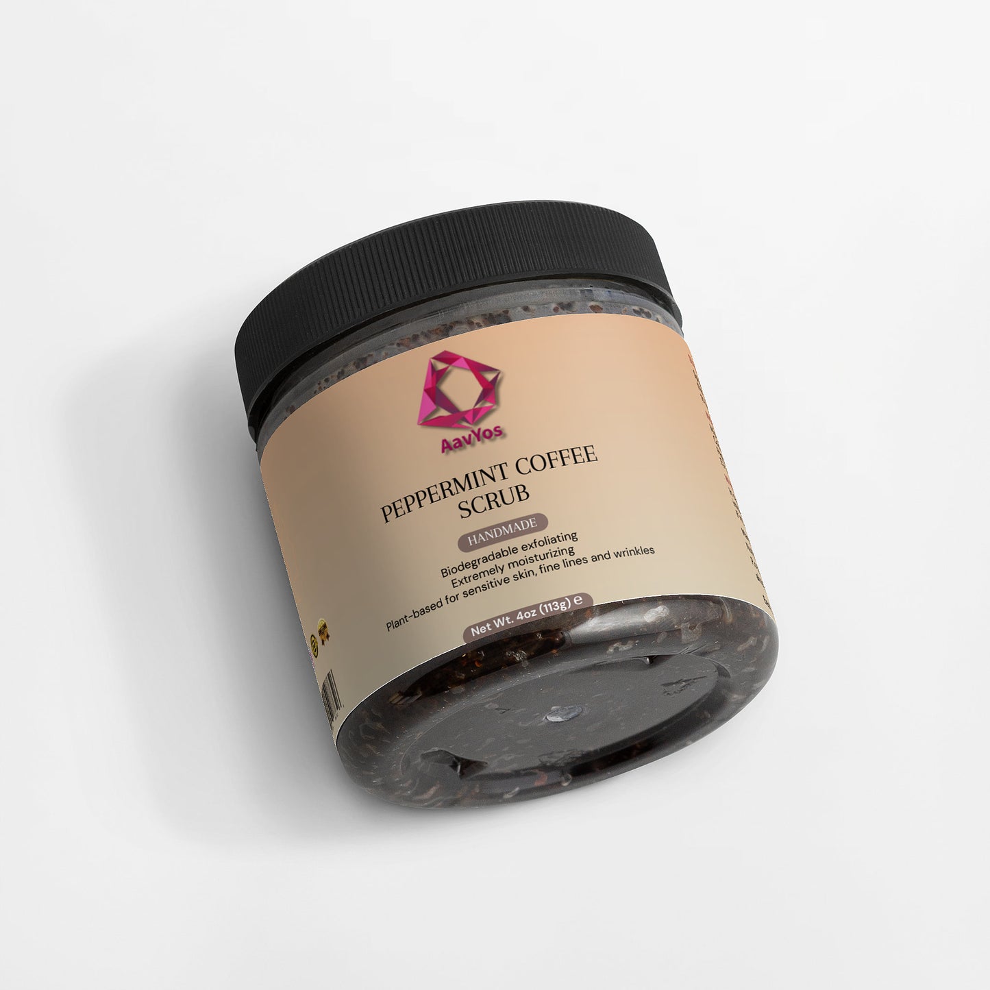 AavYos Peppermint Coffee Scrub For Brighter Skin