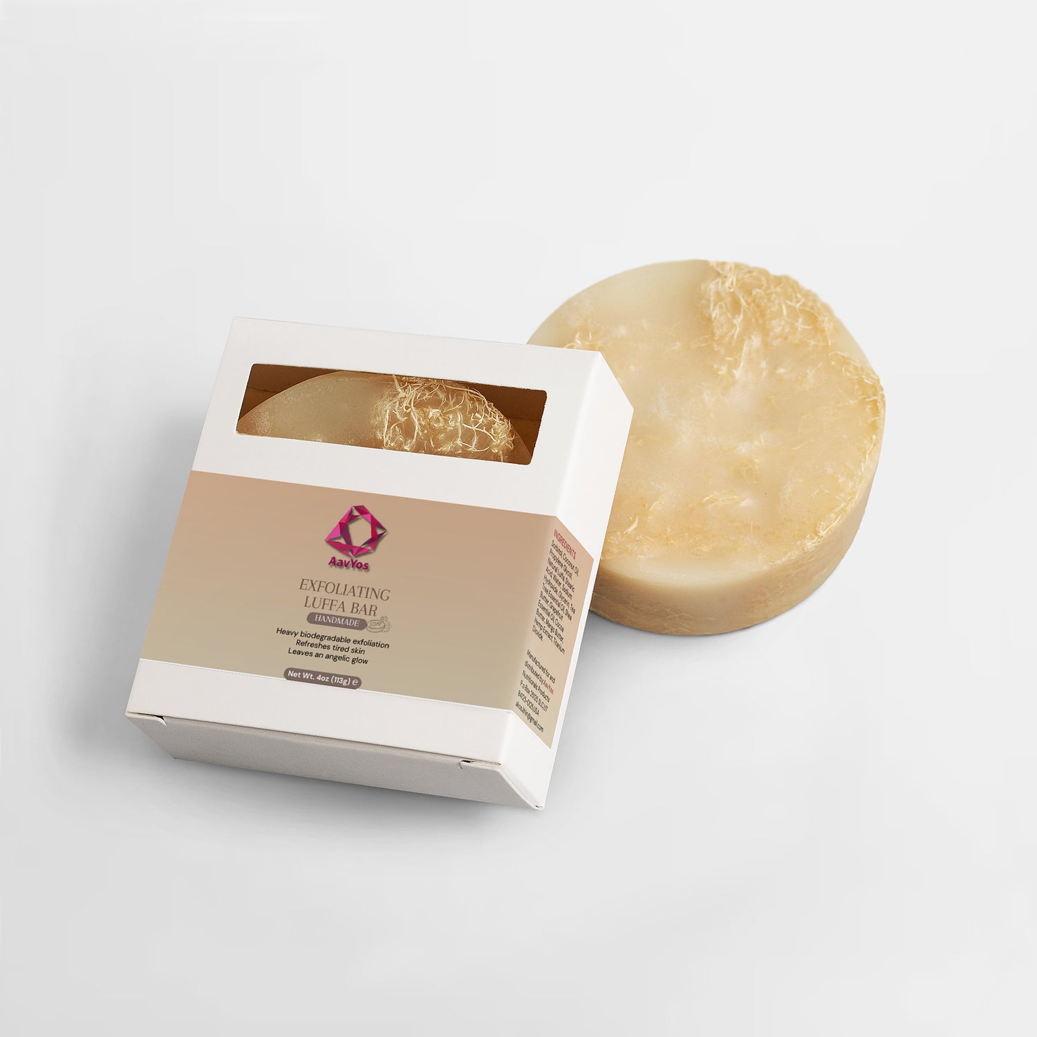 AavYos Exfoliating Luffa Bar