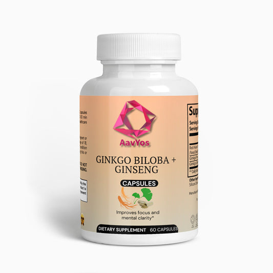 AavYos Ginkgo Biloba + Ginseng