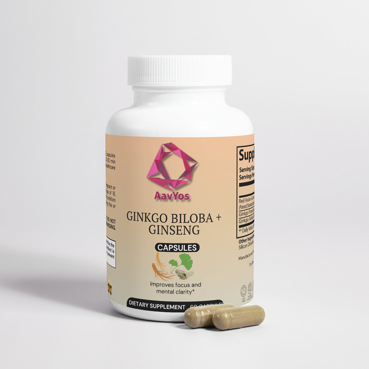 AavYos Ginkgo Biloba + Ginseng