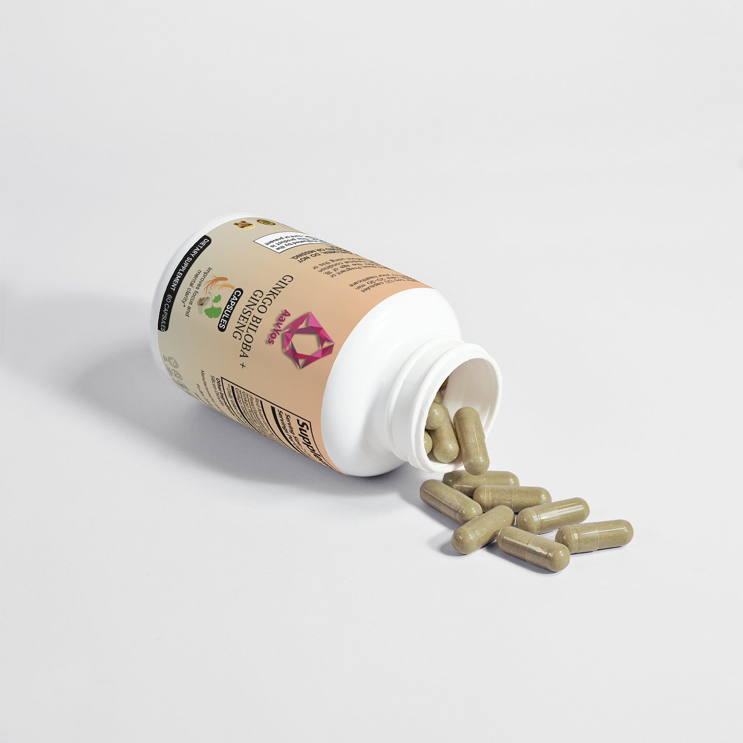 AavYos Ginkgo Biloba + Ginseng