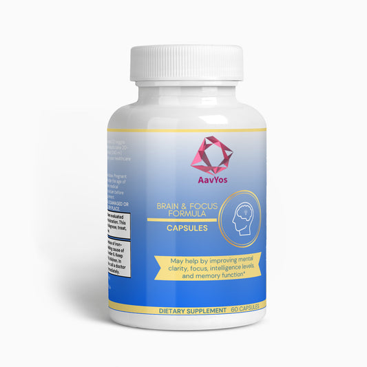 AavYos Natural Brain & Focus Formula