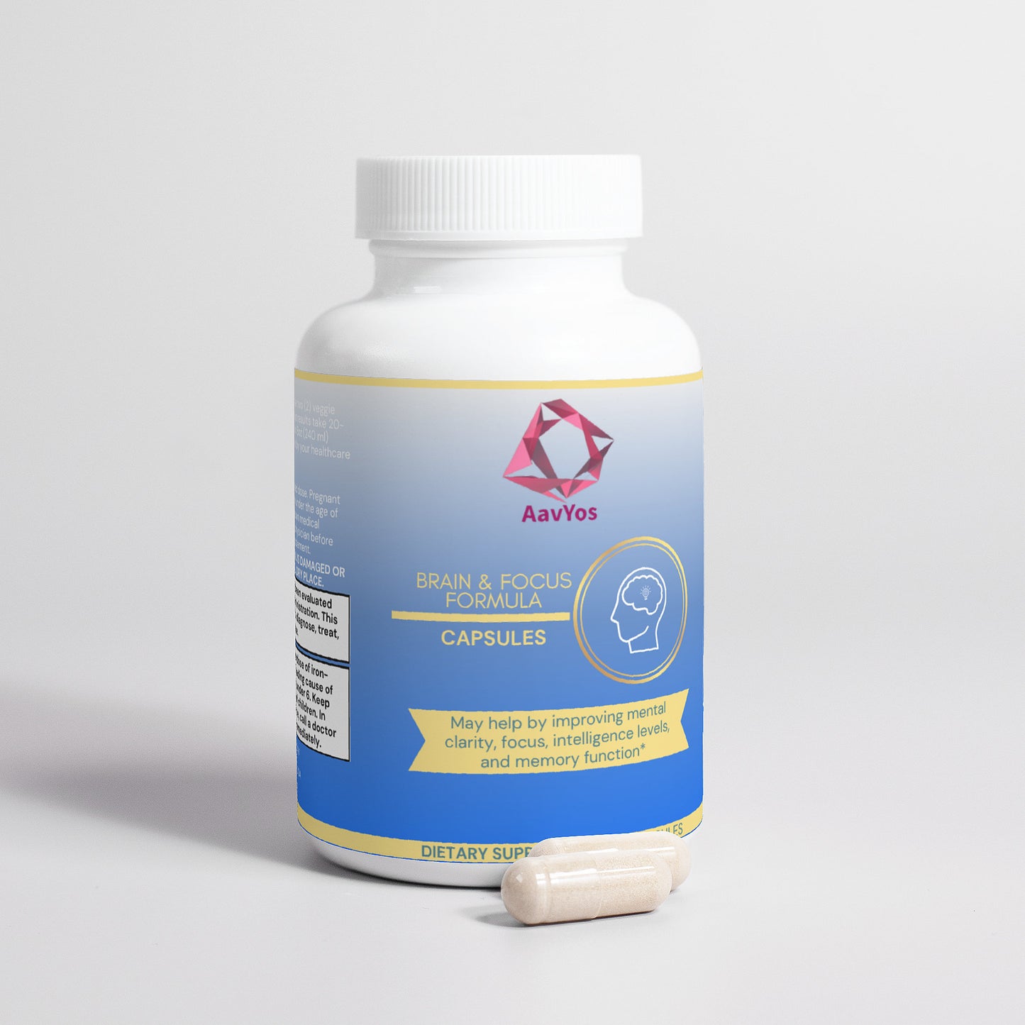 AavYos Natural Brain & Focus Formula