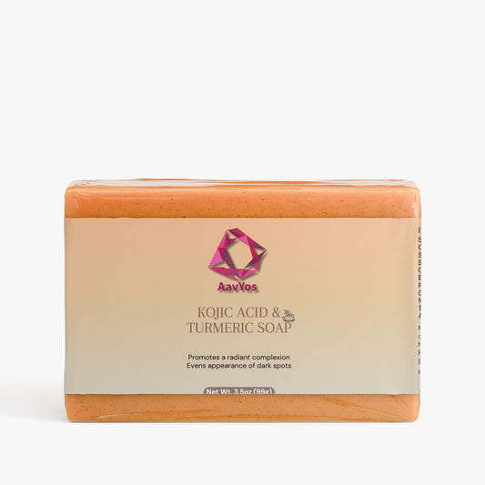 AavYos Kojic Acid & Turmeric Soap