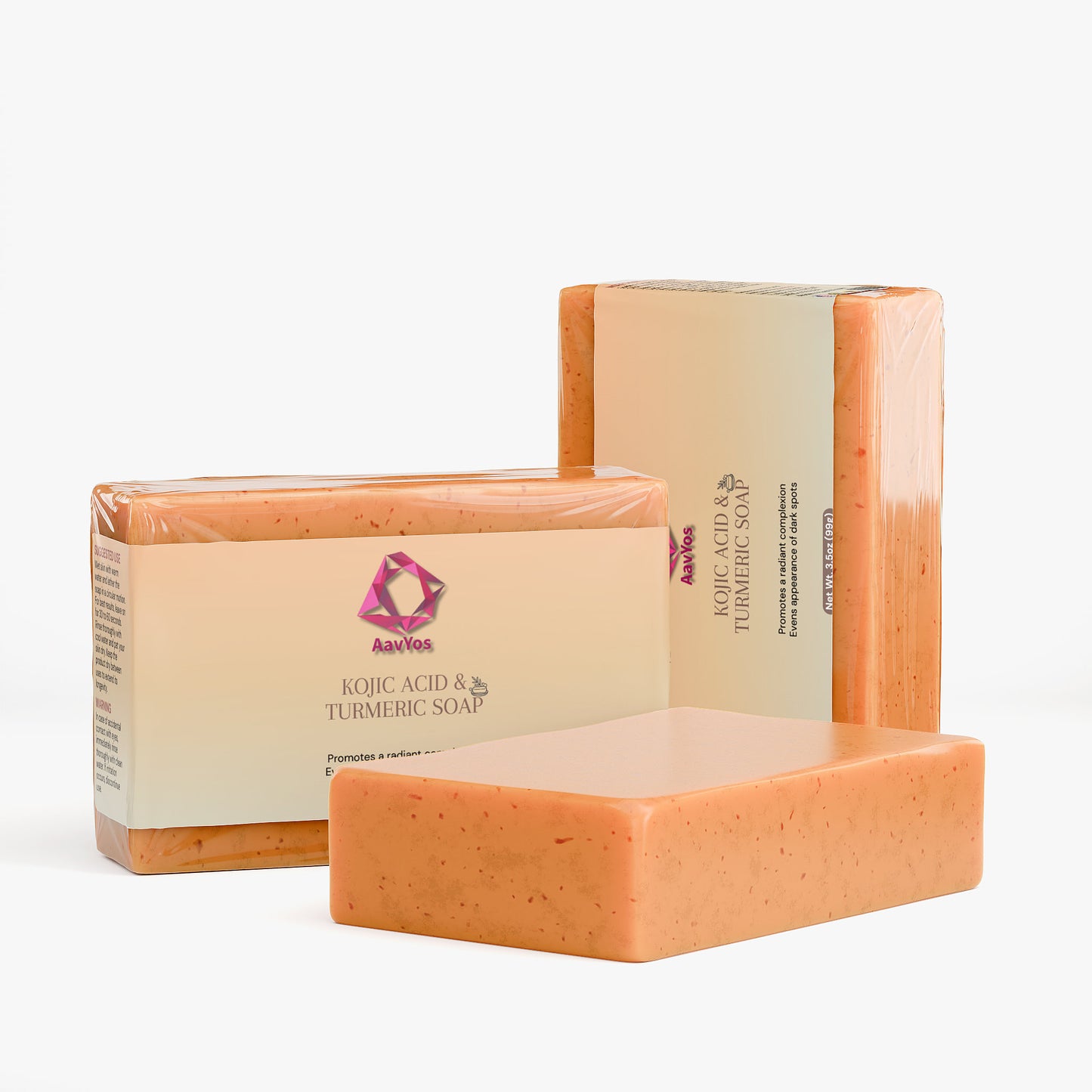 AavYos Kojic Acid & Turmeric Soap