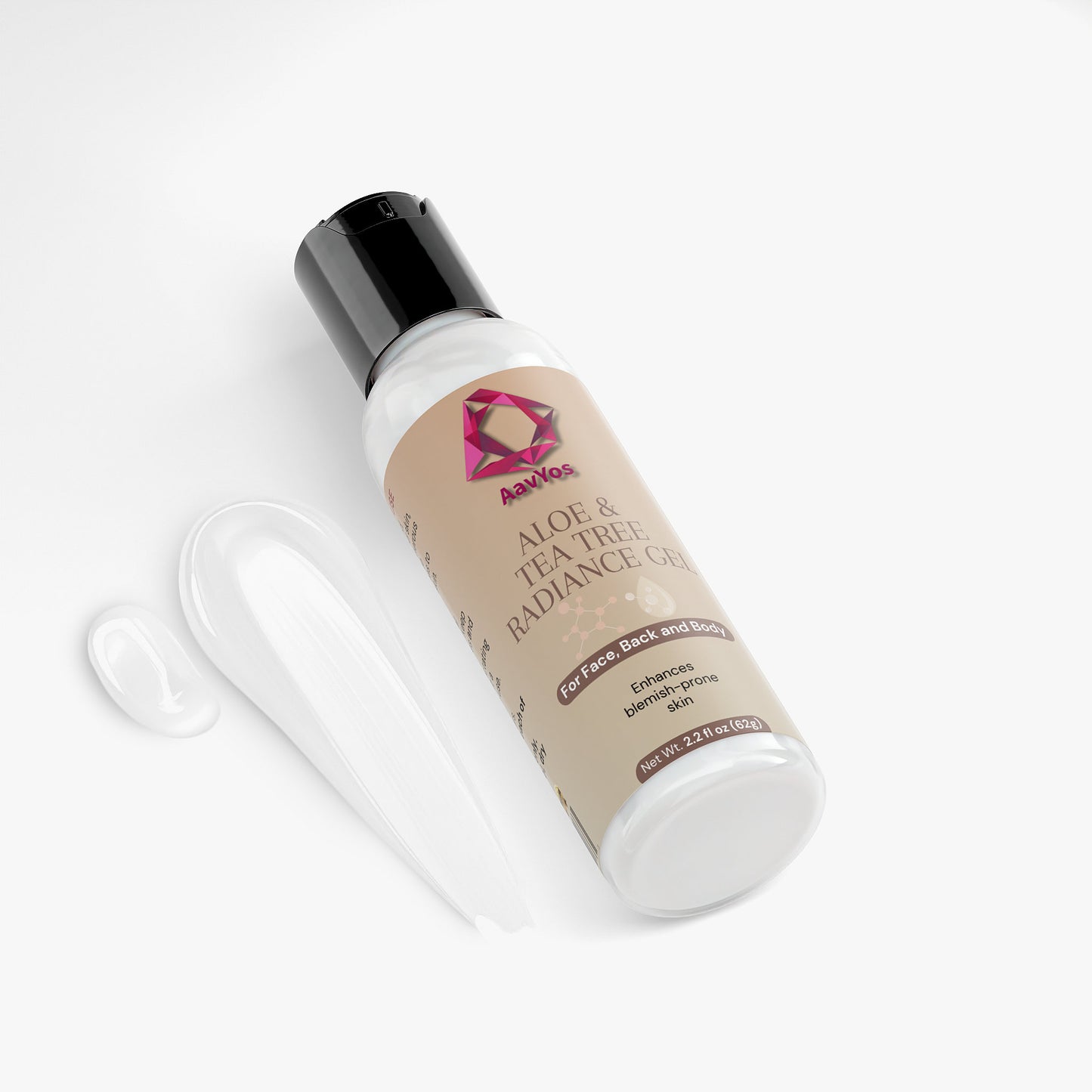 AavYos Aloe & Tea Tree Radiance Gel For Face and Body