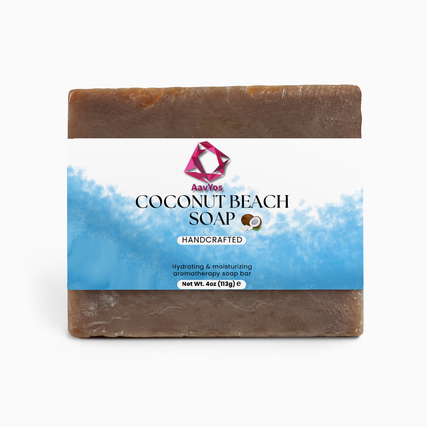 AavYos Coconut Skin Moisturizer Beach Soap