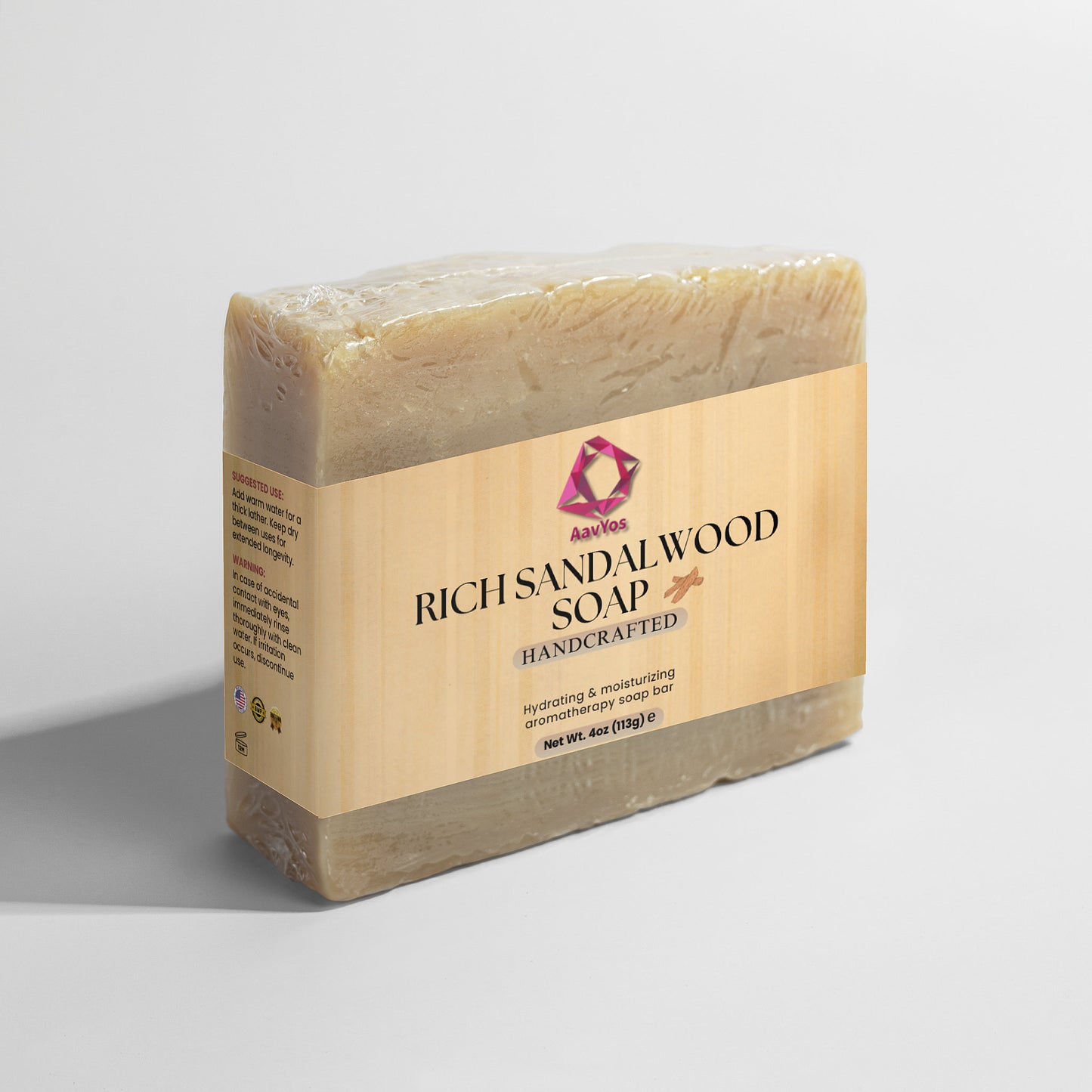 AavYos Luxurious Rich Sandalwood Soap