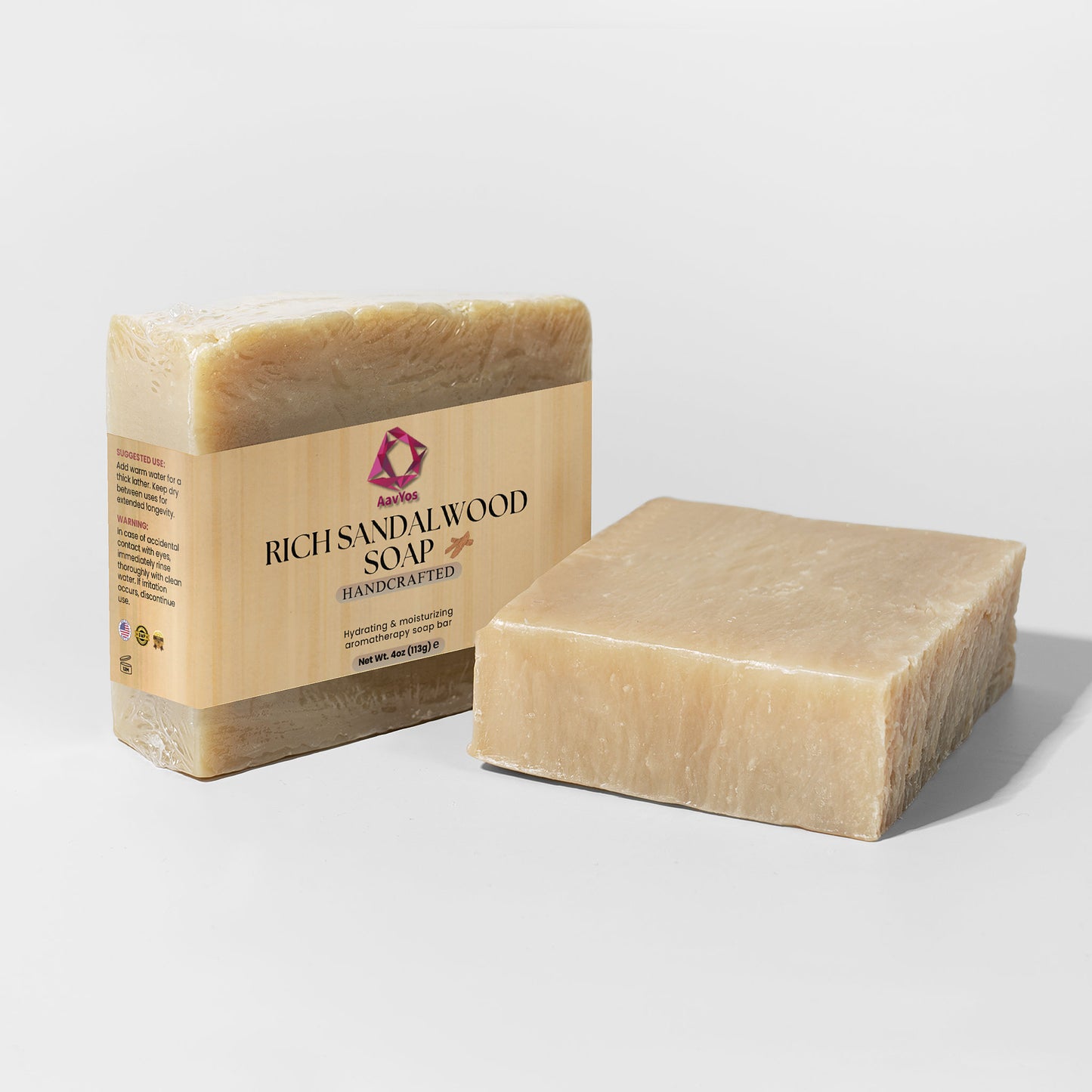 AavYos Luxurious Rich Sandalwood Soap