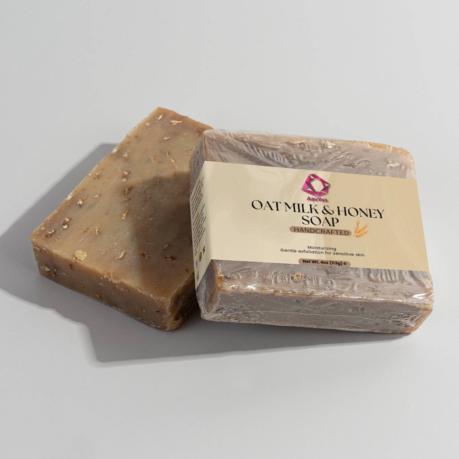 AavYos Oat Milk Honey Soap