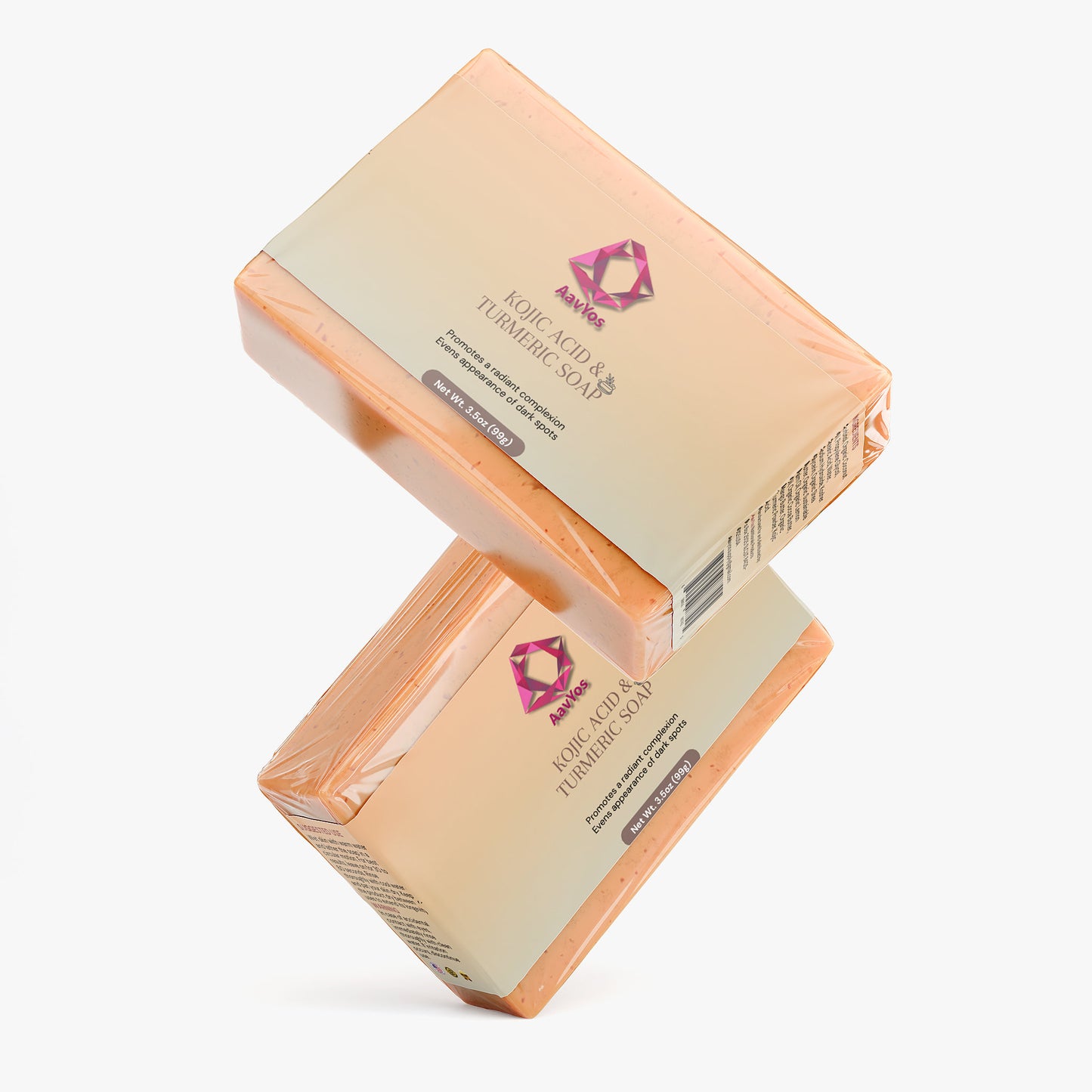 AavYos Kojic Acid & Turmeric Soap