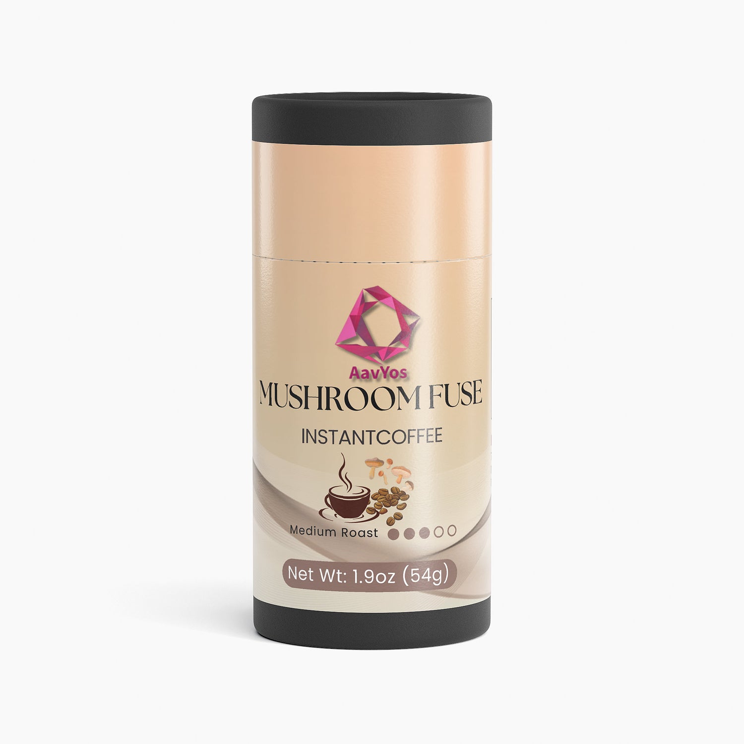 AavYos Mushroom Fuse Instant Coffee (Medium Roast)