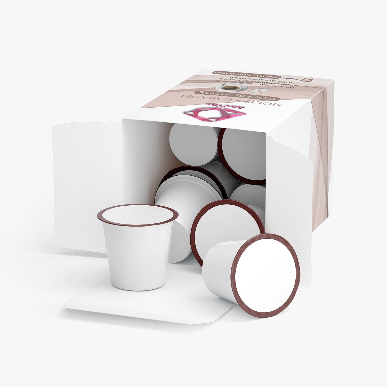 AavYos Molten Caramel Coffee Pods (Dark Roast)