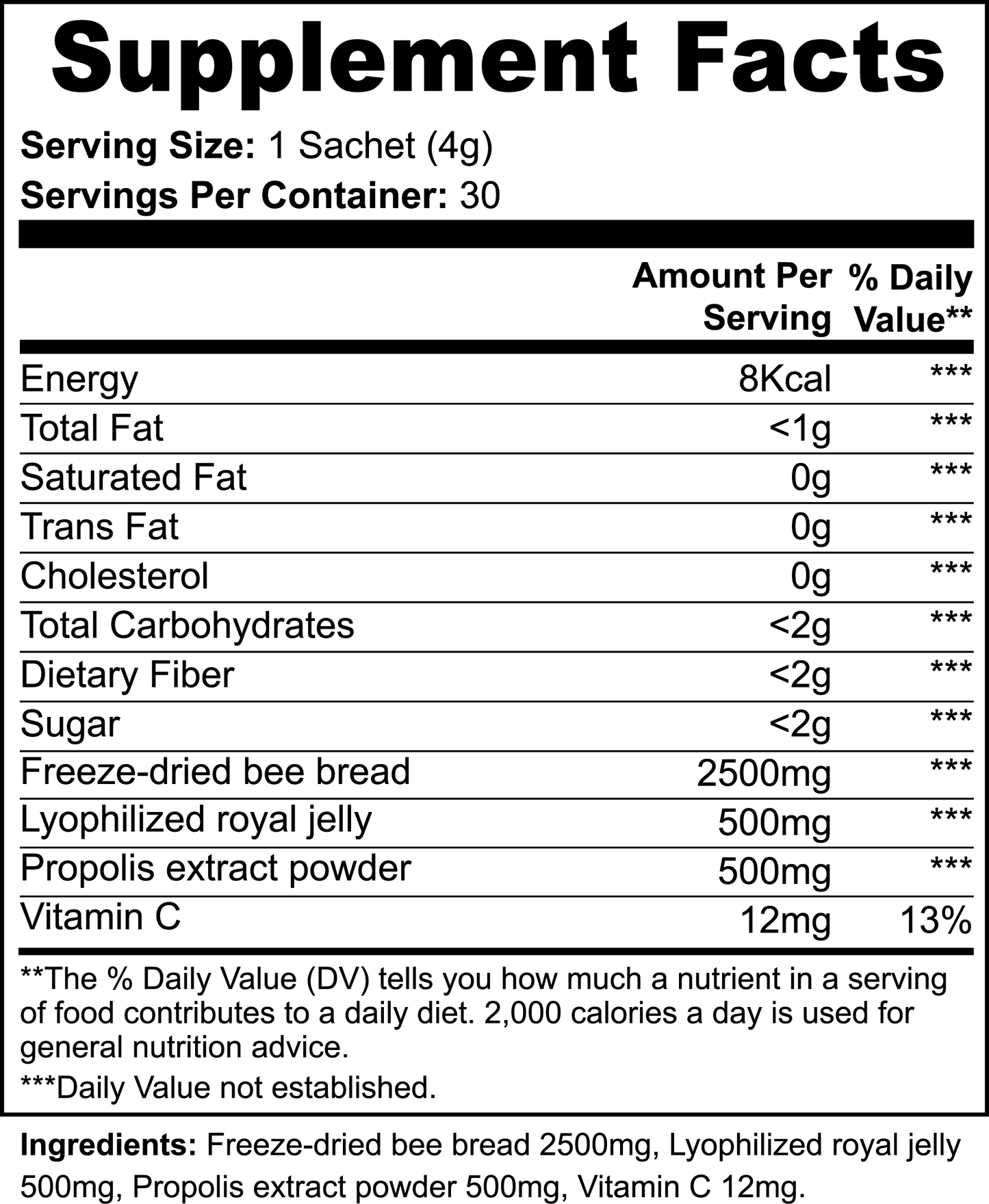 AavYos Bee Bread Powder