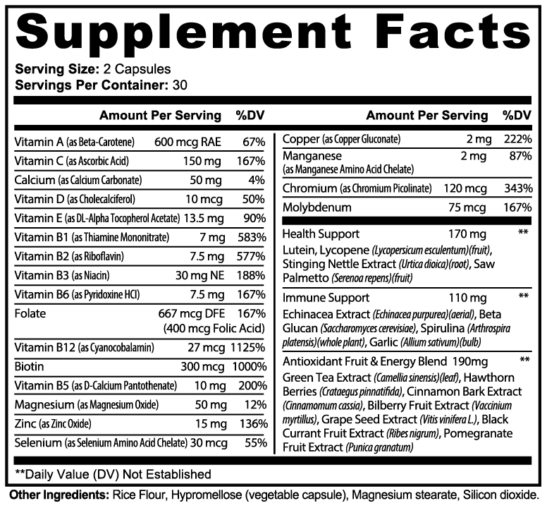 AavYos Complete Multivitamin For Men