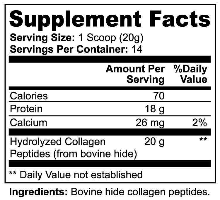 AavYos Grass-Fed Hydrolyzed Collagen Peptides